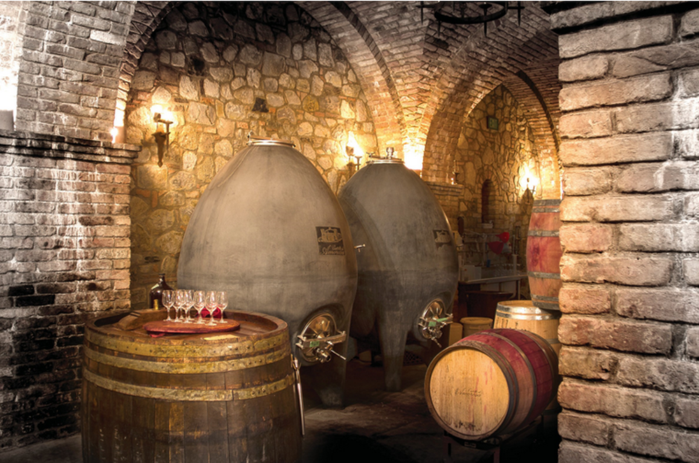 Concrete Tanks and Eggs Evoke Historic Winemaking