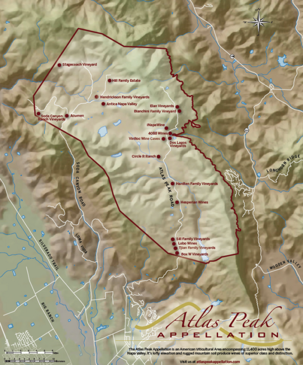 atlas peak ava map - Napa Valley Life Magazine