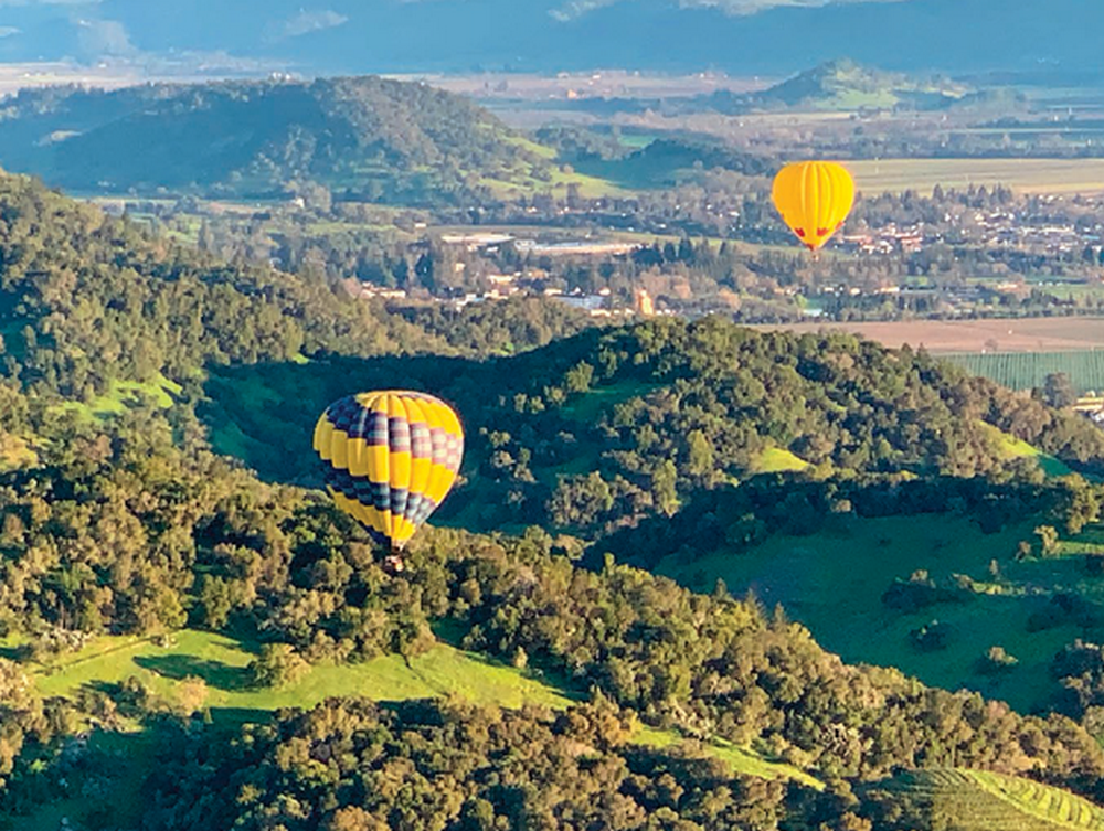 Floating Over Napa Valley