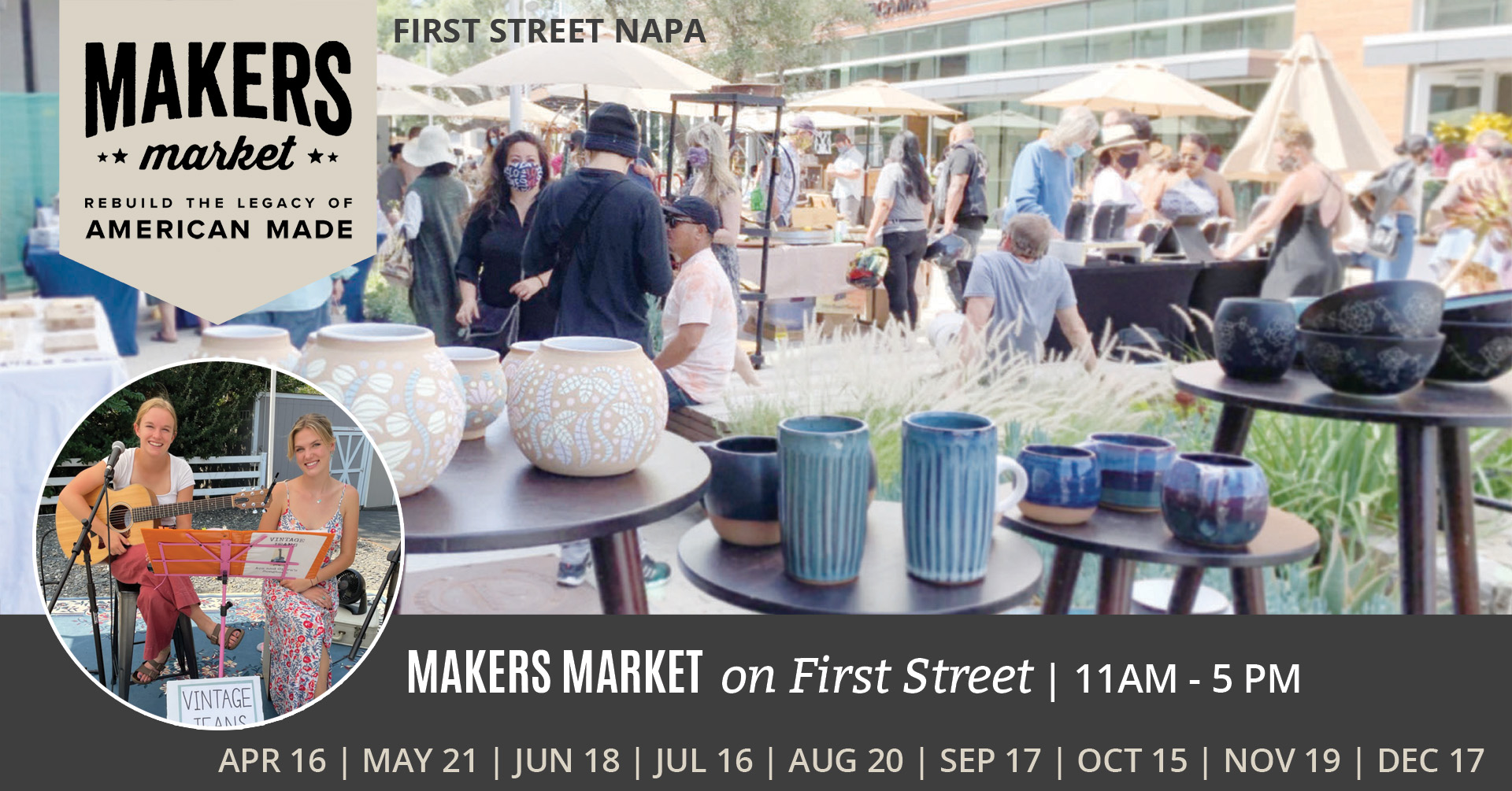 Open Air Artisan Faire | Makers Market – First Street Napa