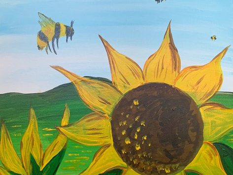 Paints and Pints: Sunflowers