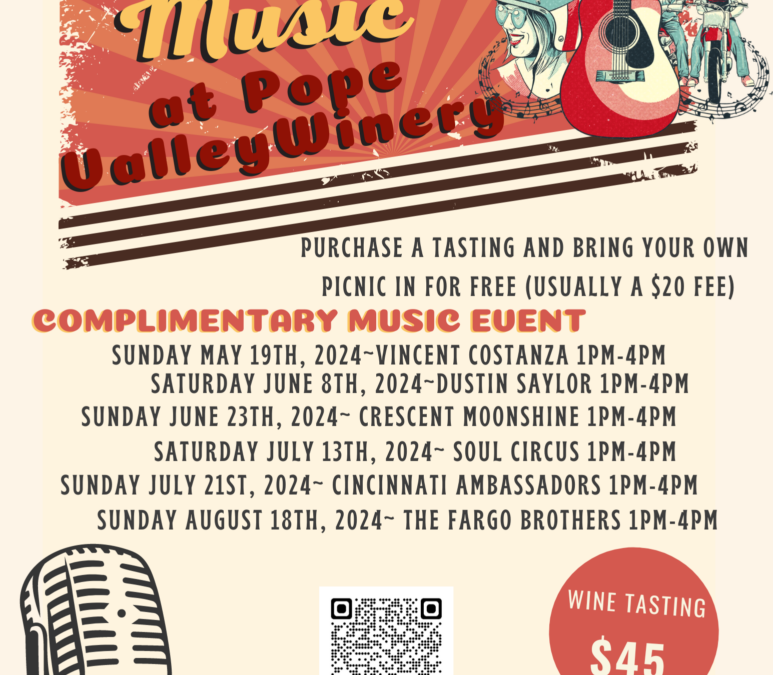 Wine and Music at Pope Valley Winery