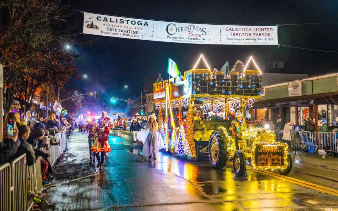 Calistoga Lighted Tractor Parade