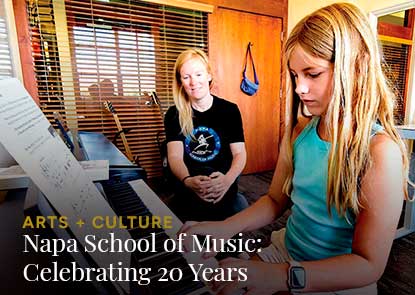 Interior of a tasting room with large chandelier