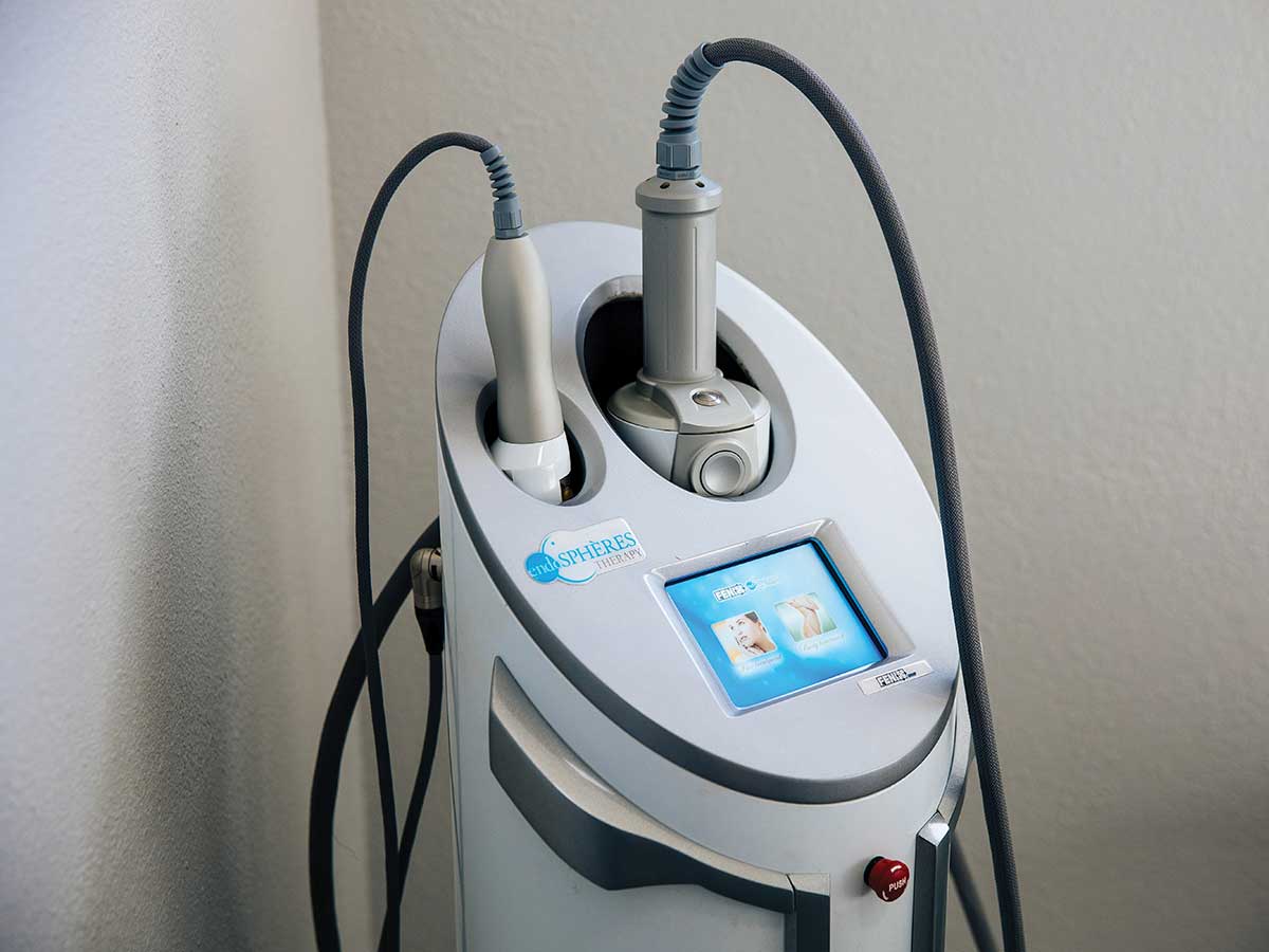 Lymphatic drainage machine at BodyGlam in Napa